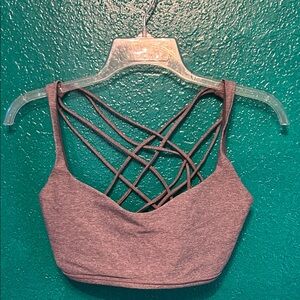 Lululemon 🍋 Gray Strappy Crop Top